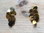 goudkleurige tros oorbellen - oorhangers - bling, Overige materialen, Hangers, Nieuw, Ophalen of Verzenden