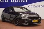 BMW 1-serie 118i M-Sport Pro / 1EIG / Camera / Pano-Dak / OR, 136 pk, Gebruikt, Leder en Stof, Zwart