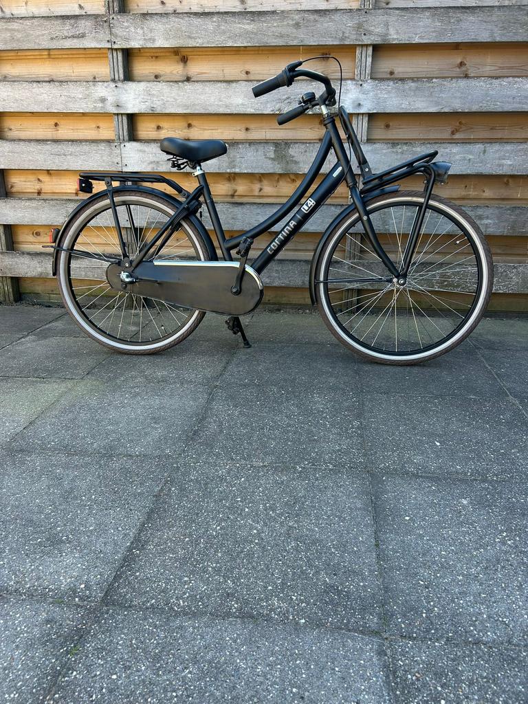 Meisjesfiets Cortina U4 transport 26 inch, 26 inch of meer, Terugtraprem, Gebruikt, Versnellingen