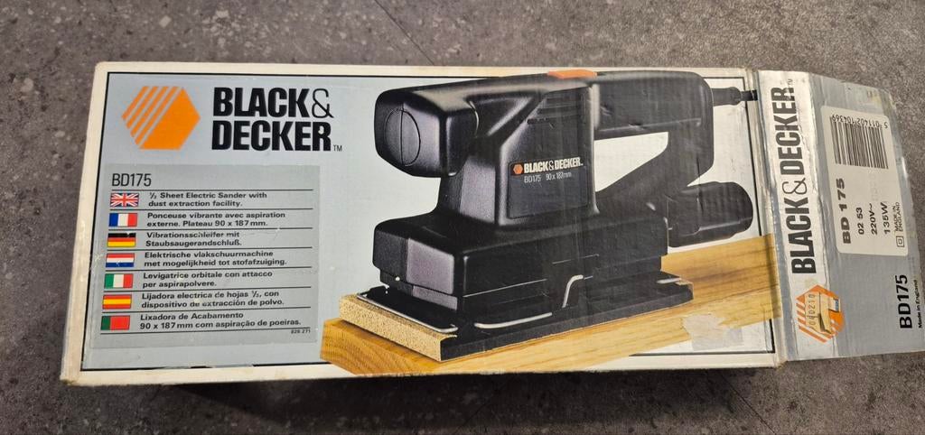 Black & Decker schuurmachine, Ophalen of Verzenden, Gebruikt, Minder dan 600 watt, Vlakschuurmachine