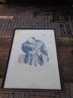 oude plaat in lijst, bang voor de tandarts, Ophalen of Verzenden, Gebruikt, Overige materialen, Minder dan 20 mm