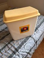 Curver wasmand met deksel - Wit/Geel, Ophalen, Gebruikt, Kunststof, Met deksel