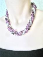 sieraden ketting amethyst, aquamarijn., Sieraden, Tassen en Uiterlijk, Antieke sieraden, Verzenden, Overige materialen, Ketting