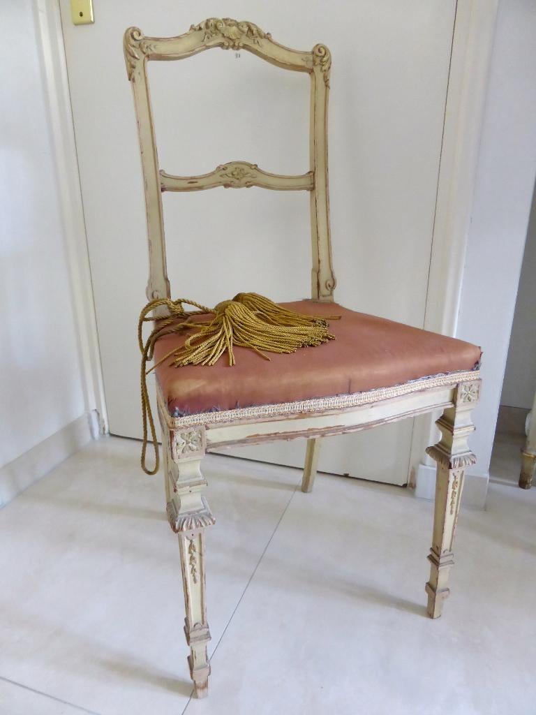 Antiek origineel Frans LOUIS XVI stoel / stoeltje / BOUDOIR, Antiek en Kunst, Antiek | Meubels | Stoelen en Banken, Ophalen