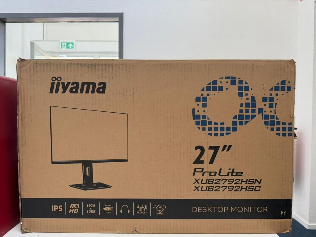 iiyama XUB2792HSC-B1 IPS Monitor 27 inch USB-C, Info.nl@iiyama.com, Nieuw, Full HD, Ophalen of Verzenden