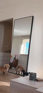 IKEA Hovet spiegel zwart 78x196 cm, Huis en Inrichting, Woonaccessoires | Spiegels, Ophalen, Zo goed als nieuw, 75 tot 100 cm