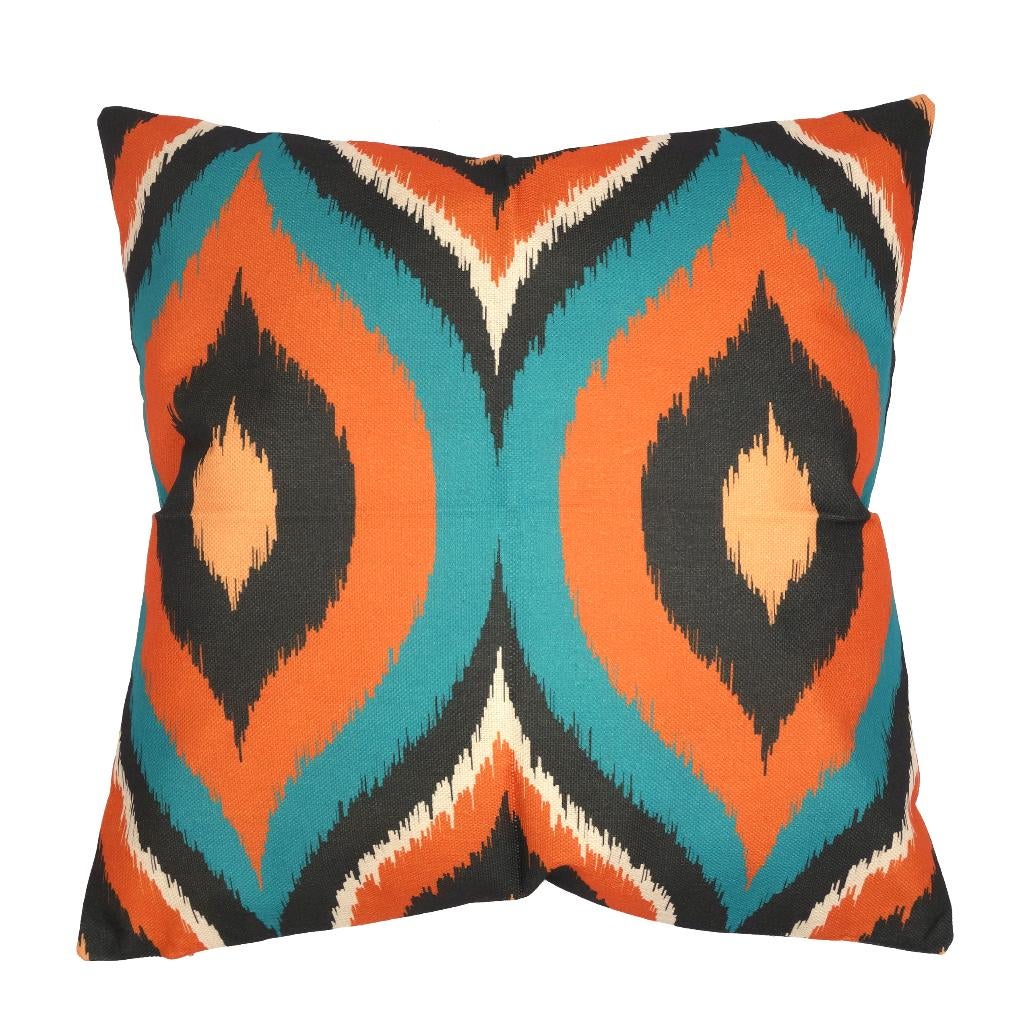 Ikat kussenhoes Evita linnenlook | 45 x 45 cm, Huis en Inrichting, Dekussenkraam@gmail.com, Overige kleuren, Verzenden, De kussenkraam