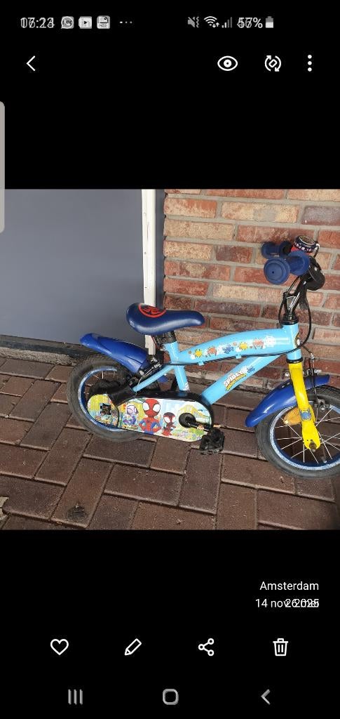 Kinderfiets, Ophalen, Gebruikt, Minder dan 16 inch