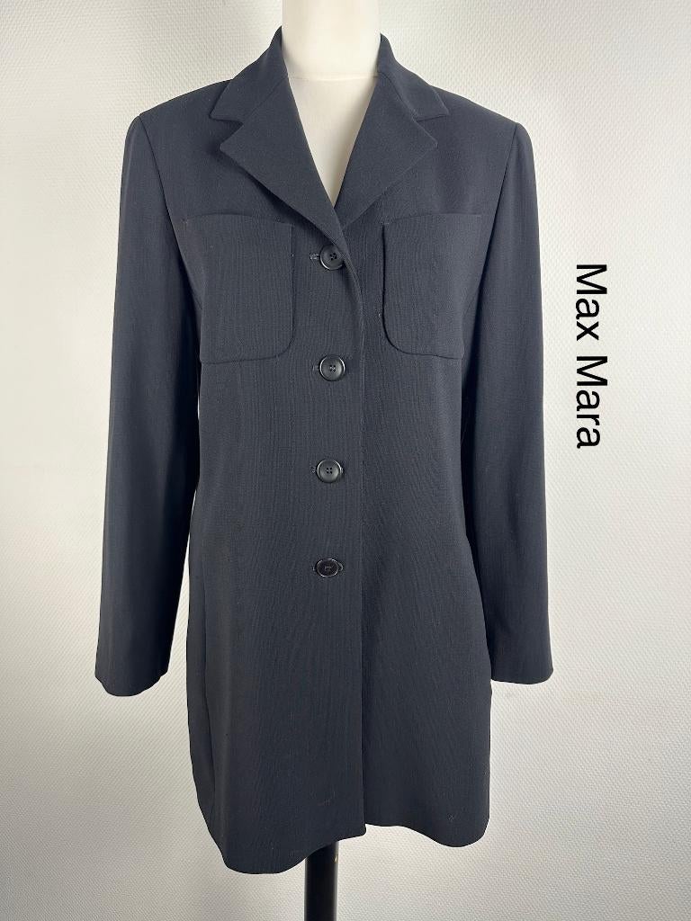 Max Mara Blazer  (mt: 40) 20,1/9262, Maat 38/40 (M), Zwart, Max Mara, Max Mara