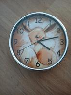 Leuke Pokémon Eevee Klok - Wandklok, Ophalen of Verzenden, Gebruikt, Analoog, Wandklok