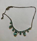 Vintage antiek strass rhinestones ketting costume Jewelry, Ophalen of Verzenden, Overige materialen, Ketting