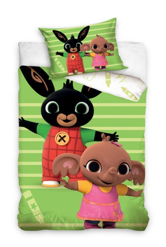 Bing Konijn Dekbedovertrek 140x200 - Bing en Sula  - Katoen, Kinderen en Baby's, Kinderkamer | Beddengoed, Jongetje of Meisje