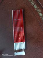 Nieuw,9 haren penselen nr 3, Ophalen of Verzenden, Nieuw