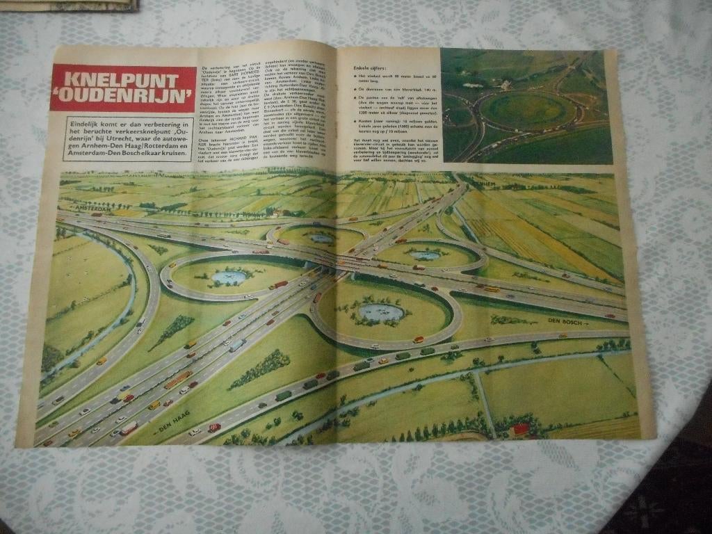 Utrecht. Knelpunt Oudenrijn. 1965., Verzamelen, Tijdschriften, Kranten en Knipsels, Ophalen of Verzenden, 1960 tot 1980, Nederland