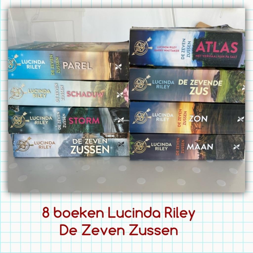 🌷8 boeken, Complete serie De Zeven Zussen, Lucinda Riley, Ophalen of Verzenden, Zo goed als nieuw, Lucinda Riley, Nederland