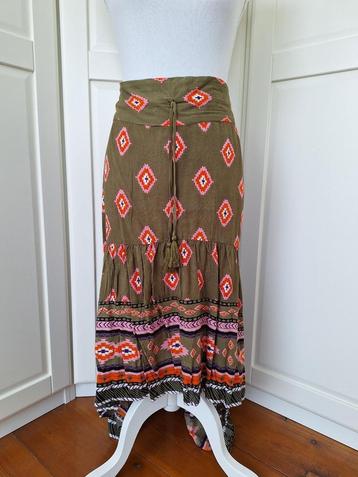 IBZ nieuwe olijfgroene hippie high low rok maat 3 XL XXL