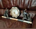 Art Deco klok ,Marmeren en Messing, Antiek en Kunst, Antiek | Klokken, Ophalen of Verzenden