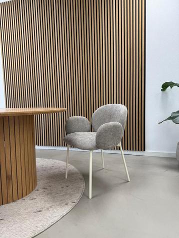 6x Kick eetkamerstoel Connor grijs/beige beschikbaar voor biedingen