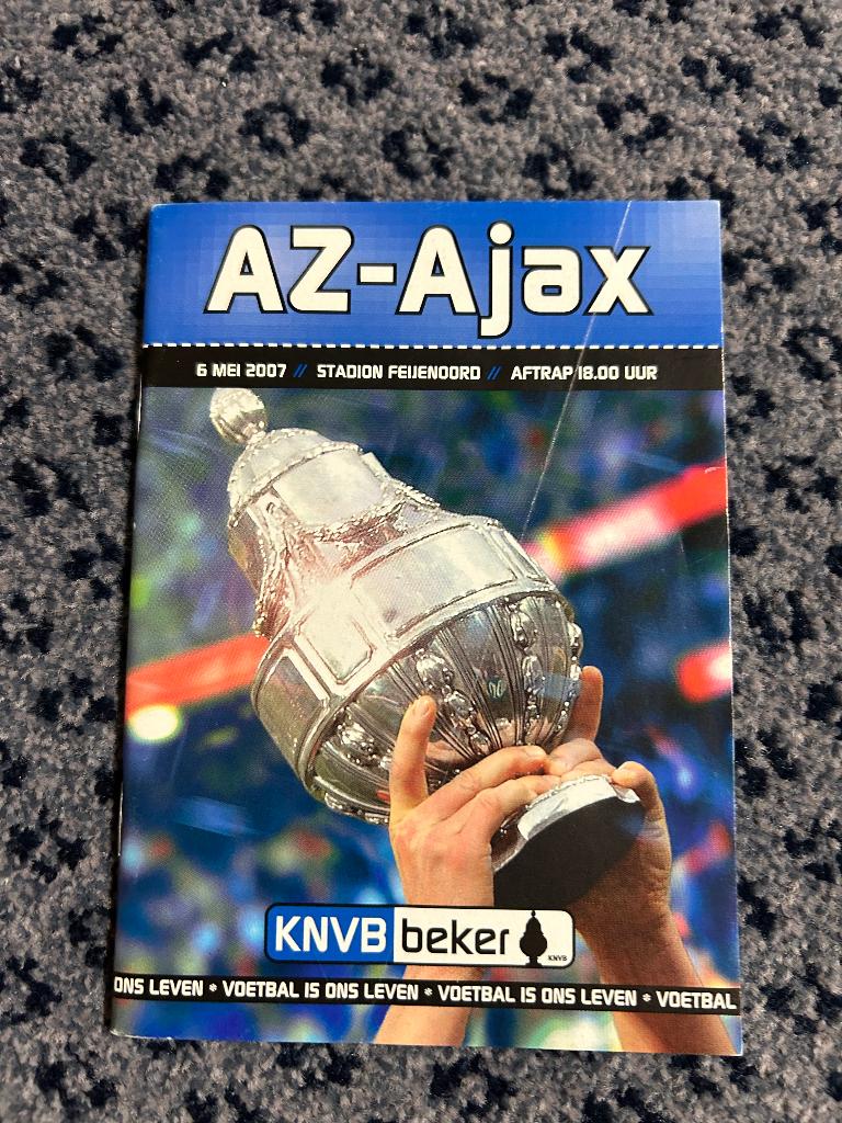 Programma KNVB beker 2007 AZ-Ajax, Ophalen of Verzenden, Zo goed als nieuw, Ajax, Boek of Tijdschrift