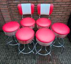 FIFTIES SIXTIES AMERIKAANSE BEL AIR BARKRUKKEN MET BARTAFEL, Huis en Inrichting, Barkrukken, Ophalen, 5 krukken of meer, 60 tot 90 cm