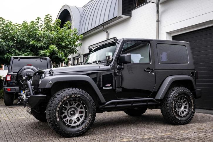 Jeep Wrangler 3.8 I V6 Unlimited 2010 Zwart, Auto's, Jeep, Bedrijf, Wrangler, Benzine, Euro 5, G, SUV of Terreinwagen, Handgeschakeld