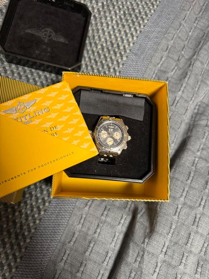 Breitling Crosswind A44355 - Compleet met originele papieren, Sieraden, Tassen en Uiterlijk, Horloges | Heren, Gebruikt, Polshorloge