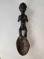 Ceremoniële lepel, hout Baoulé, Ivoorkust, 1e helft 20e eeuw, Antiek en Kunst, Kunst | Niet-Westerse kunst, Ophalen of Verzenden