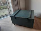 Vintage kist op wielen als salontafel koffietafel, Huis en Inrichting, Tafels | Salontafels, Ophalen, Gebruikt, 50 tot 100 cm