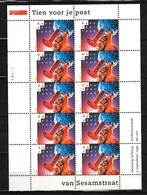 V 1693 sesamstraat tien voor je post postfris blok, Ophalen of Verzenden, Na 1940, Postfris