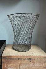Franse fil de fer mand / prullenbak, Ophalen of Verzenden