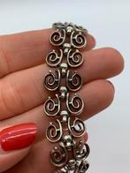 S644 Prachtige antieke zilveren armannd Noors ontwerp, Sieraden, Tassen en Uiterlijk, Antieke sieraden, Ophalen of Verzenden, Zilver