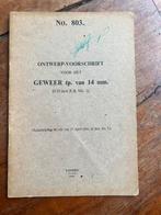 WO2 Nederlands voorschrift PIB NBS Boys Anti Tank Rifle 1943, Verzamelen, Militaria | Tweede Wereldoorlog, Verzenden, Engeland