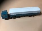 Wiking truck met oplegger blauw met l. blauwe huif, Overige merken, Gelijkstroom of Wisselstroom, Overige typen, Ophalen of Verzenden
