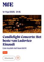 Candlelight concert - ludovico einaudi, Eén persoon, Overige soorten, Overige typen