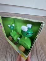 Houten trekdier kikkers met touwtje, Antiek en Kunst, Ophalen of Verzenden