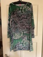 PRACHTIGE KYRA & CO VELOURS JURK IN GROENTINTEN MT S/M, Maat 38/40 (M), Ophalen of Verzenden, Zo goed als nieuw, Kyra & Ko