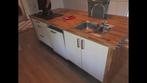 Kookeiland 94.5 h x 118b x 256 lang gebruikt, Ophalen, Bruin, Gebruikt, 75 cm of meer