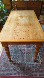 Mooie antieke grenen tafel met een grote lade, Antiek en Kunst, Ophalen