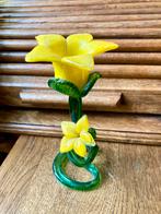 ‼️Vintage Murano kandelaar in Narcis vorm, Overige materialen, Gebruikt, Ophalen of Verzenden, Kandelaar