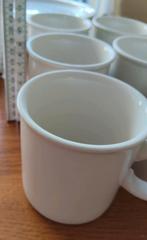 Wedgwood Midwinter plain white 6 bekers, Huis en Inrichting, Keuken | Servies, Ophalen, Zo goed als nieuw, Wedgwood, Kop(pen) en/of Schotel(s)