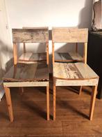Set van 4 Piet Hein Eek stoelen sloophout, hoogglans gelakt, Huis en Inrichting, Stoelen, Ophalen of Verzenden, Gebruikt