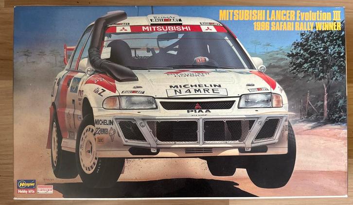 Hasegawa Mitsubishi Lancer 1/24 Bouwdoos, Hobby en Vrije tijd, Modelbouw | Auto's en Voertuigen, Nieuw, Auto, Groter dan 1:32
