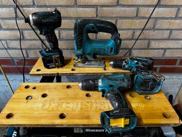 *Opruiming* maita 14,4v set, decoupeer, accu, boor en slag beschikbaar voor biedingen