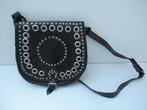 Wereldwinkel Marokkaanse zwart leren handtas, Sieraden, Tassen en Uiterlijk, Verzenden, Gebruikt, Zwart, Handtas