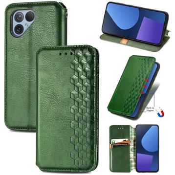 Luxe PU Lederen Wallet Case voor Fairphone 6 _ Groen beschikbaar voor biedingen