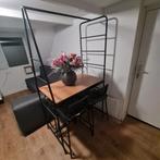 bartafel met krukken, Huis en Inrichting, Tafels | Eettafels, Ophalen, Gebruikt, 100 tot 150 cm, 50 tot 100 cm