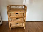 Rotan ladekastje, Huis en Inrichting, Kasten | Ladekasten, Ophalen, Minder dan 50 cm, Zo goed als nieuw, 3 of 4 laden