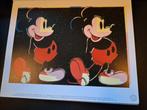 Andy warhol  Mickey Mouse dubbel zwart, Antiek en Kunst, Ophalen of Verzenden