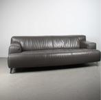 1x Leolux Oscar Bank 3 Zits (210cm) Grijs – Leer, Huis en Inrichting, Banken | Bankstellen, Niet ingevuld, Gebruikt, Minder dan 75 cm