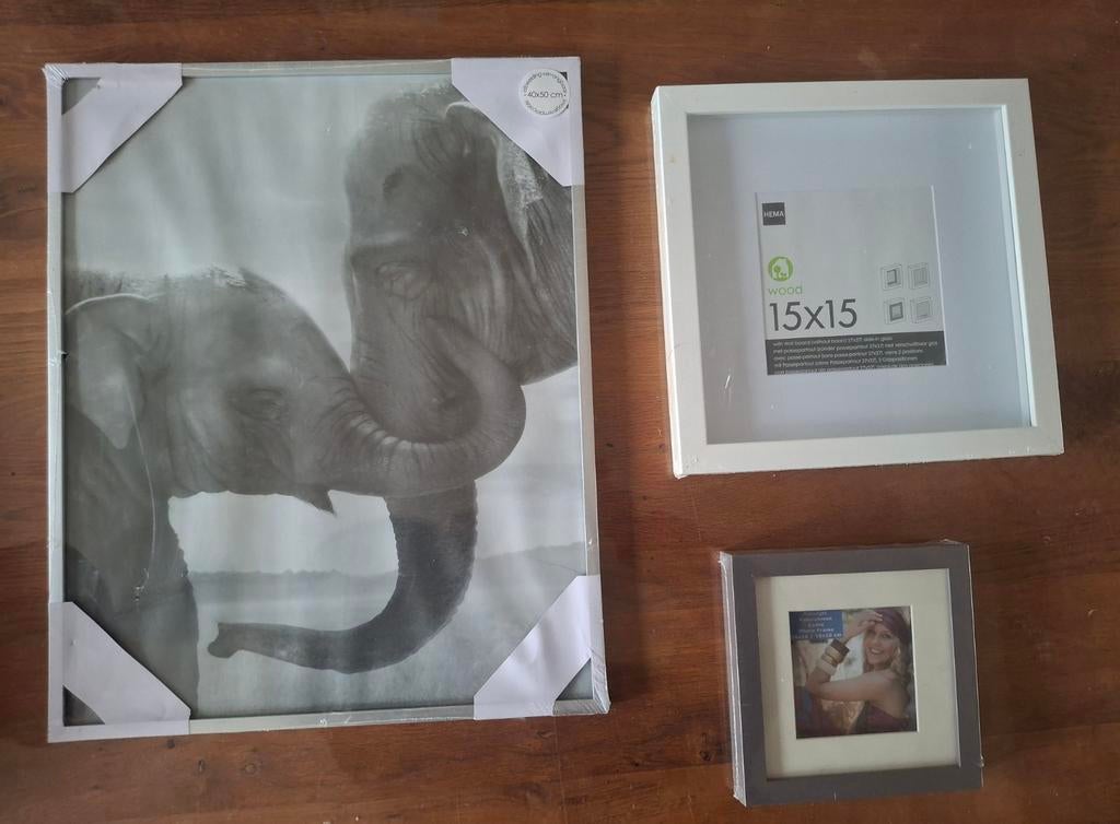 * NIEUW in folie * Fotolijsten 3 stuks, Ophalen, Minder dan 50 cm, Nieuw, Minder dan 50 cm